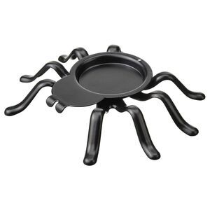IKEA Kustfyr Spider Tealight Holder Black Decor 1"x 5" New 2025 Halloween